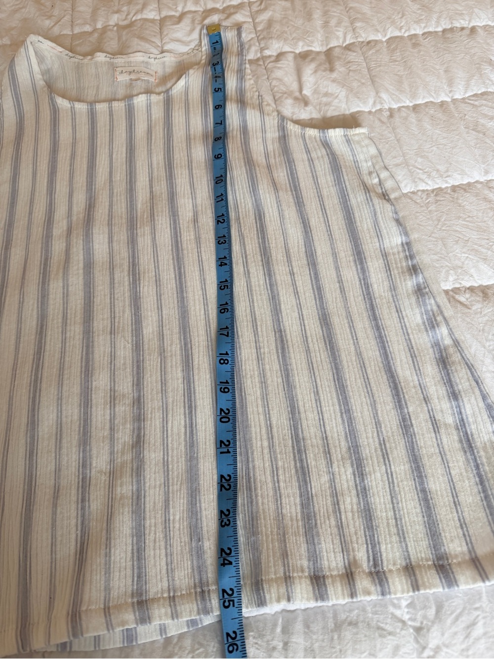 Light Blue & White Stripe Pajama Sleep Tank and Pant Set - Picture 13 of 16